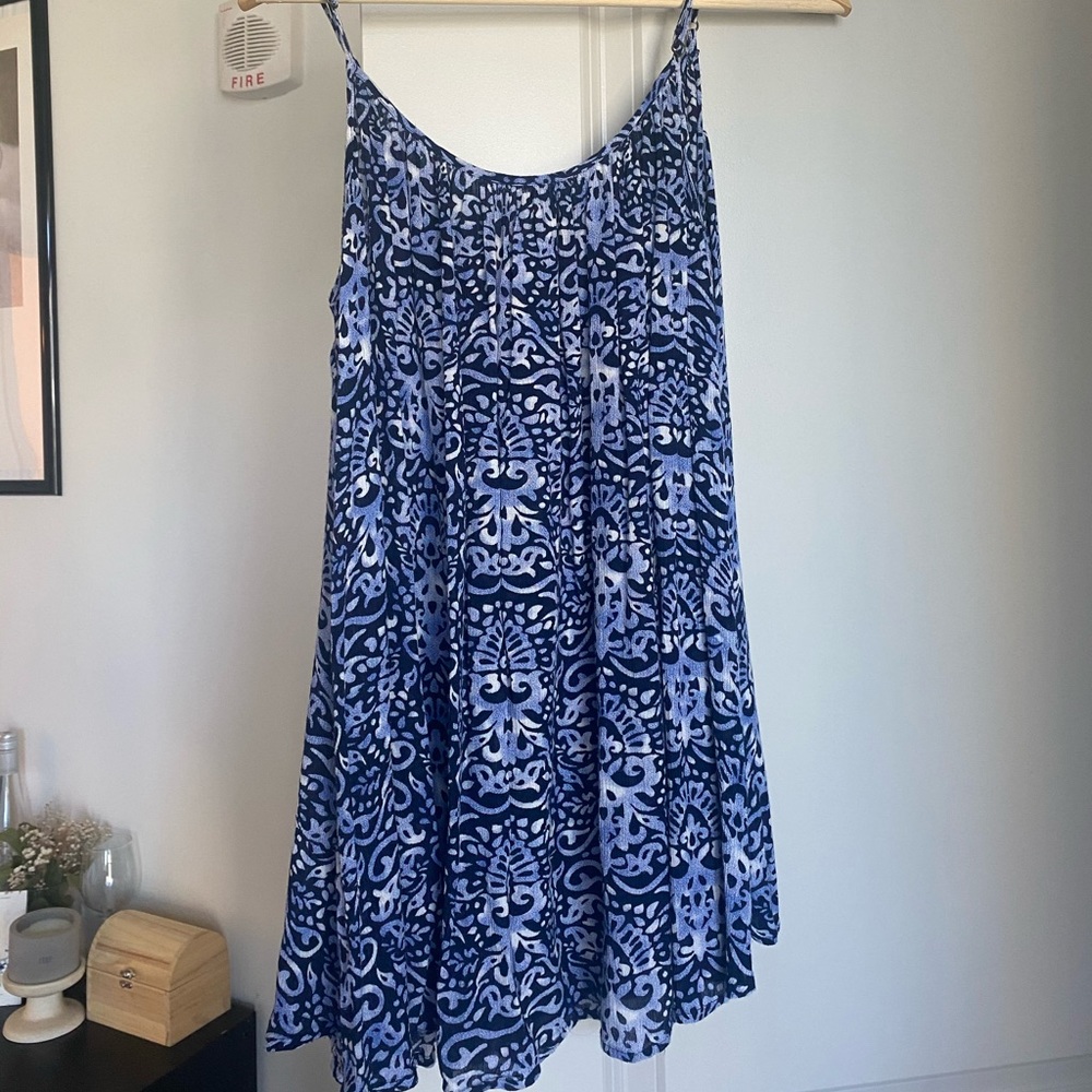 Blue dress | sundress with pattern | spaghetti strap summery dress 💙